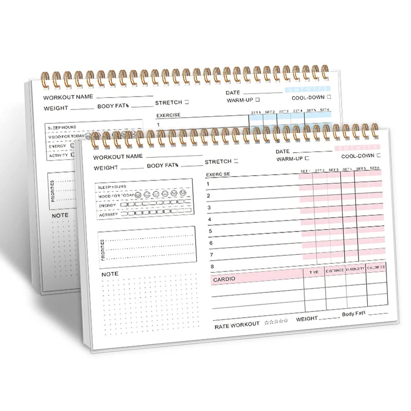 1PC Self-discipline Fitness Plan Check-in Task Daily Plan Book Habit Development Time Management Axis todolist Monthly and Weekly Planning